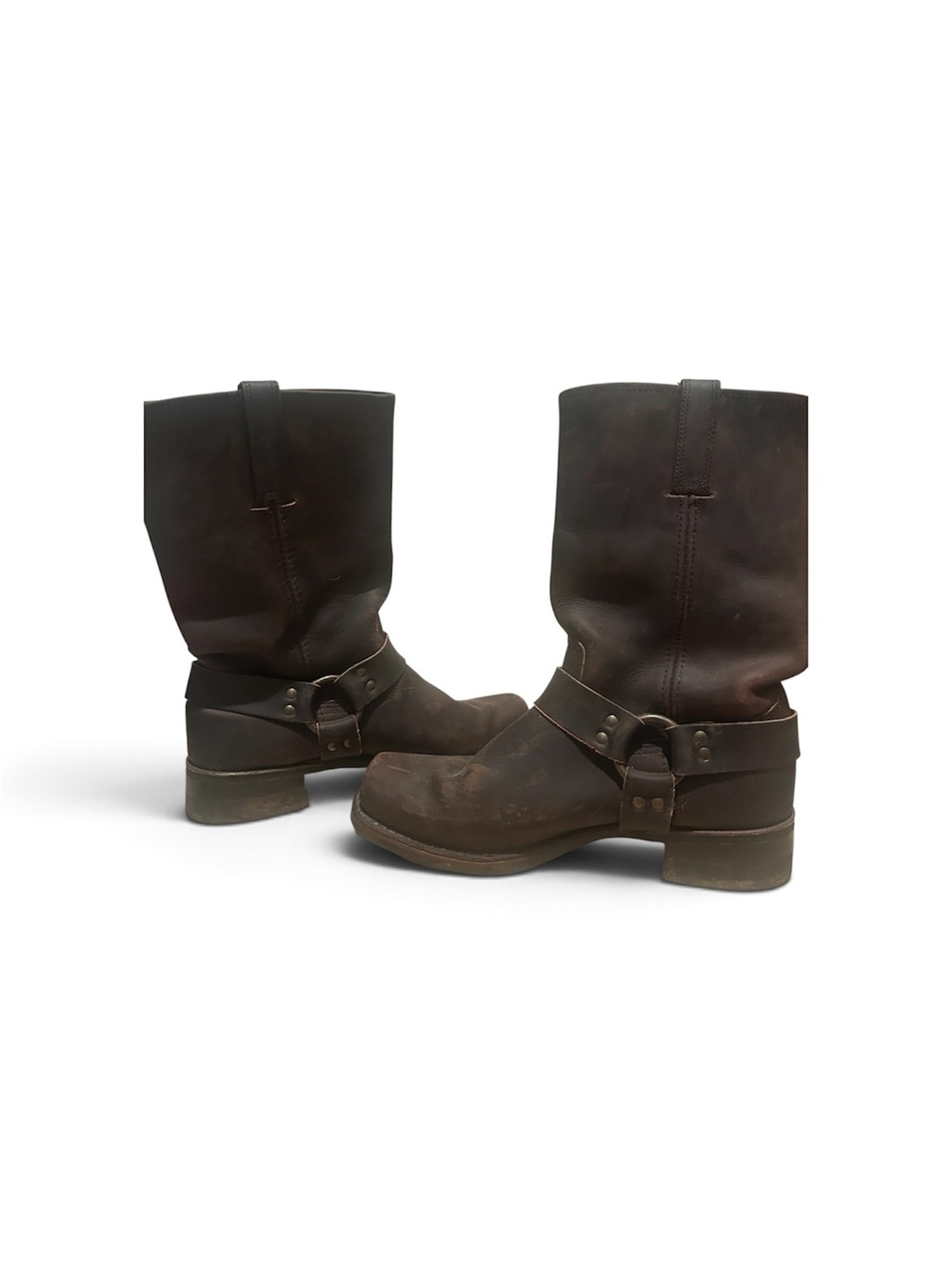 Frye Brown Harness 12R Men’s Leather Boots Size 12 Worn Once